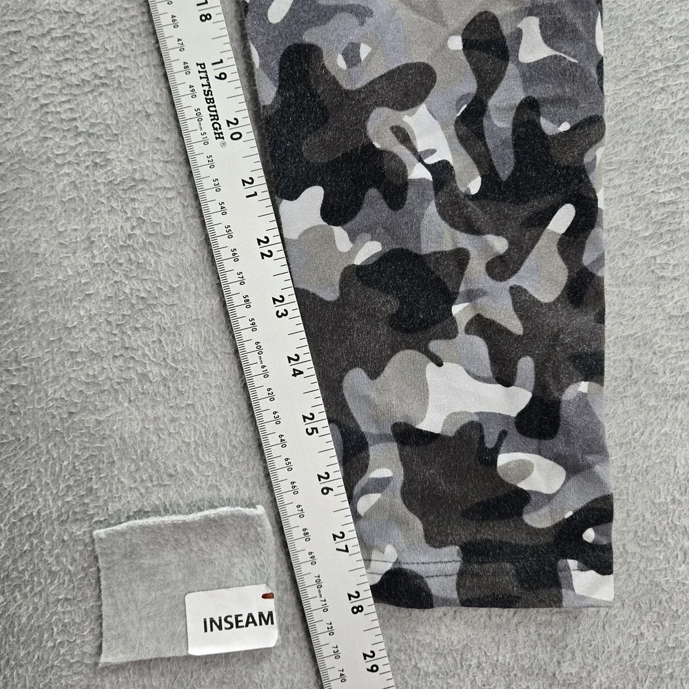 Nike Women Activewear Pants L Gray Leggings‎ Camouflage Logo 28